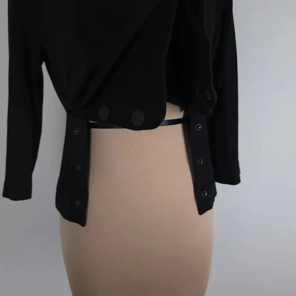 Cabi style 3232 Osaka utility top 3/4 sleeve blouse black - Picture 2 of 11
